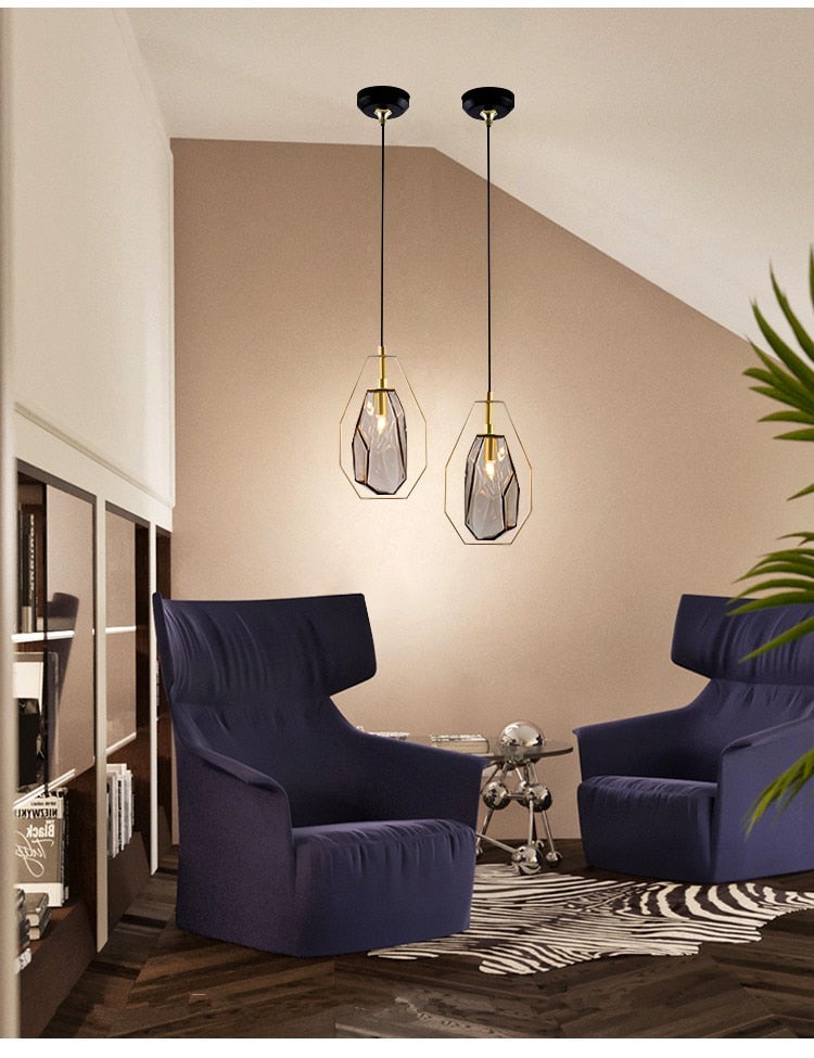 Reini Glass Modern Pendant Light