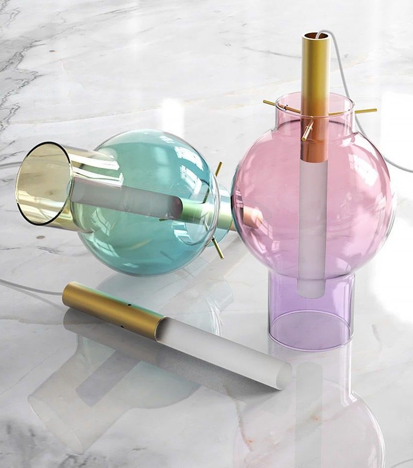 Lia Color Glass Pendant Light