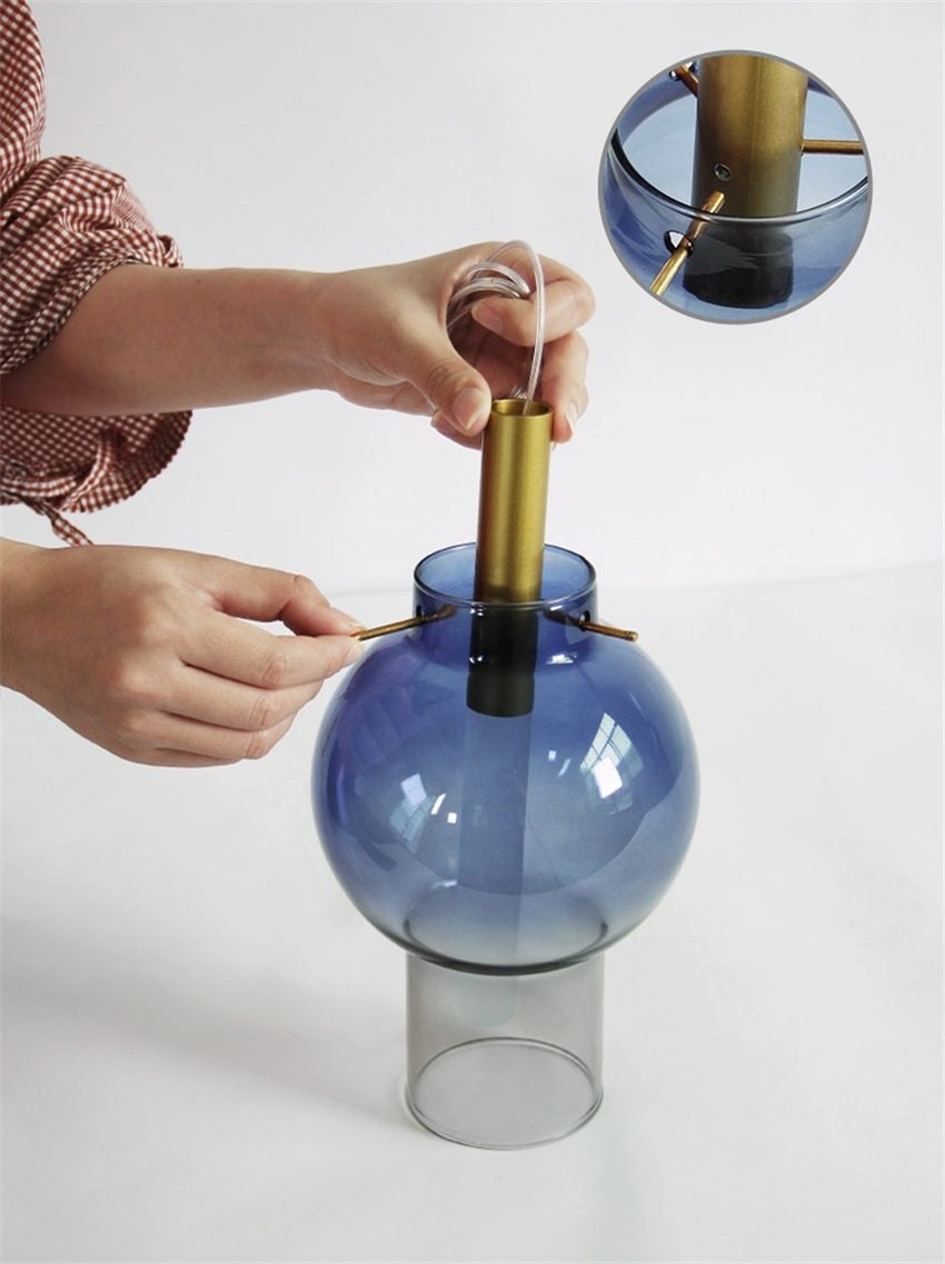 Lia Color Glass Pendant Light