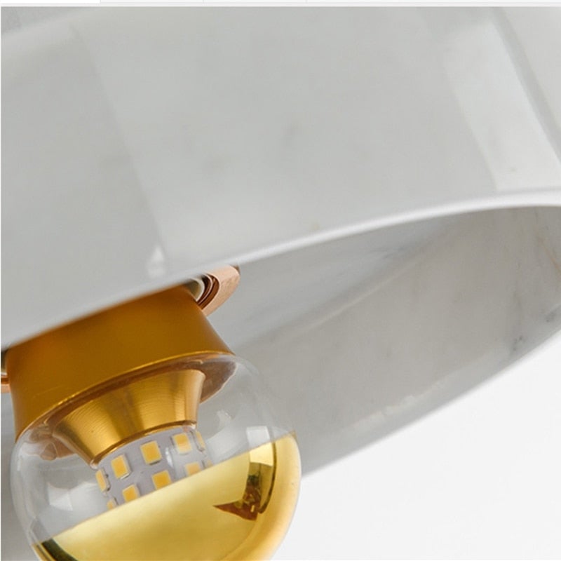 Galia Brass Marble Pendant Light