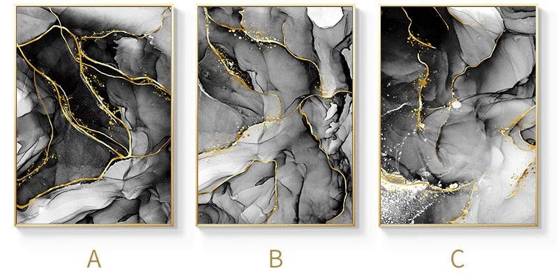 Black Marble | Canvas Print