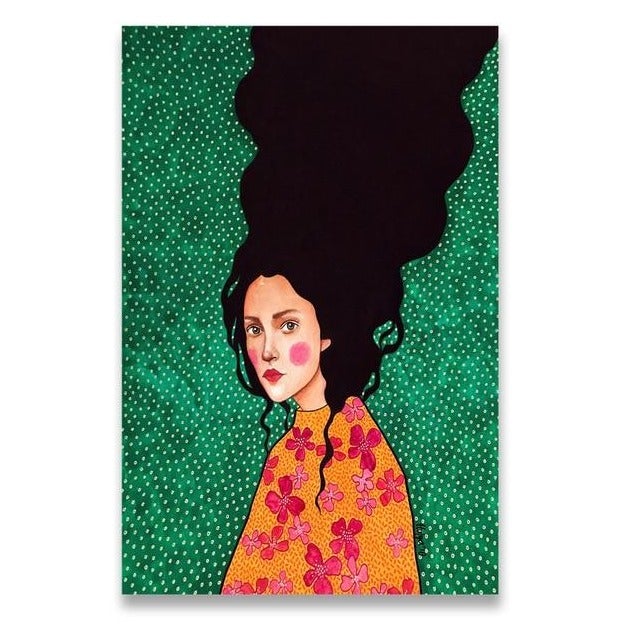 Woman in Bold Canvas Print