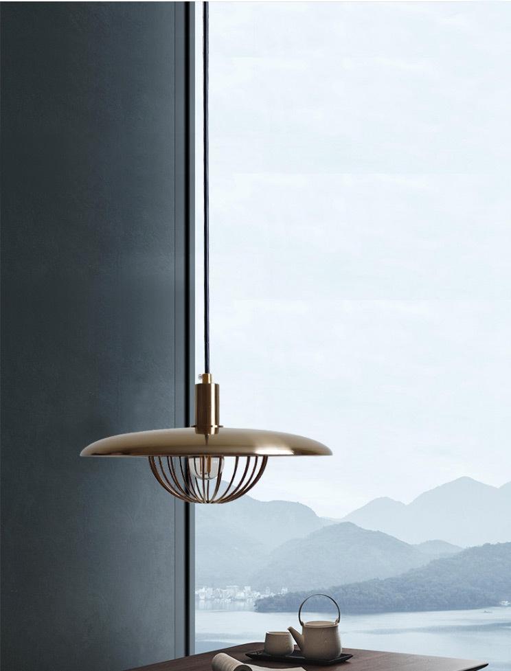 Rann Caged Wooden Pendant Light