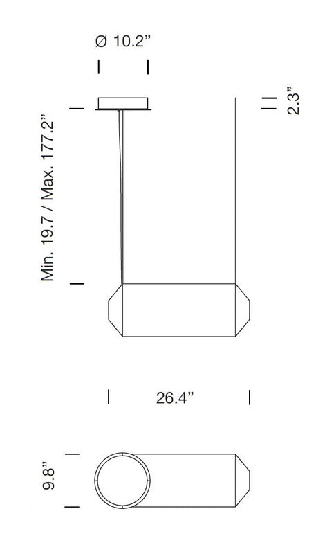 Tekio Horizontal Pendant Light