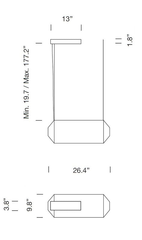 Tekio Horizontal Pendant Light