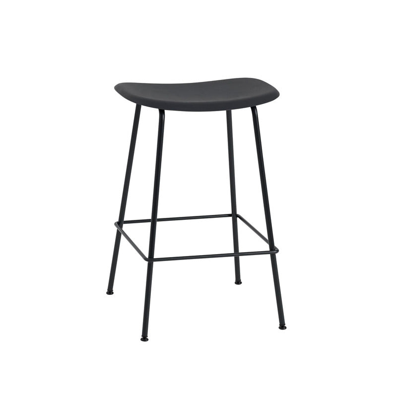 Fiber Backless Stool with Tube Base