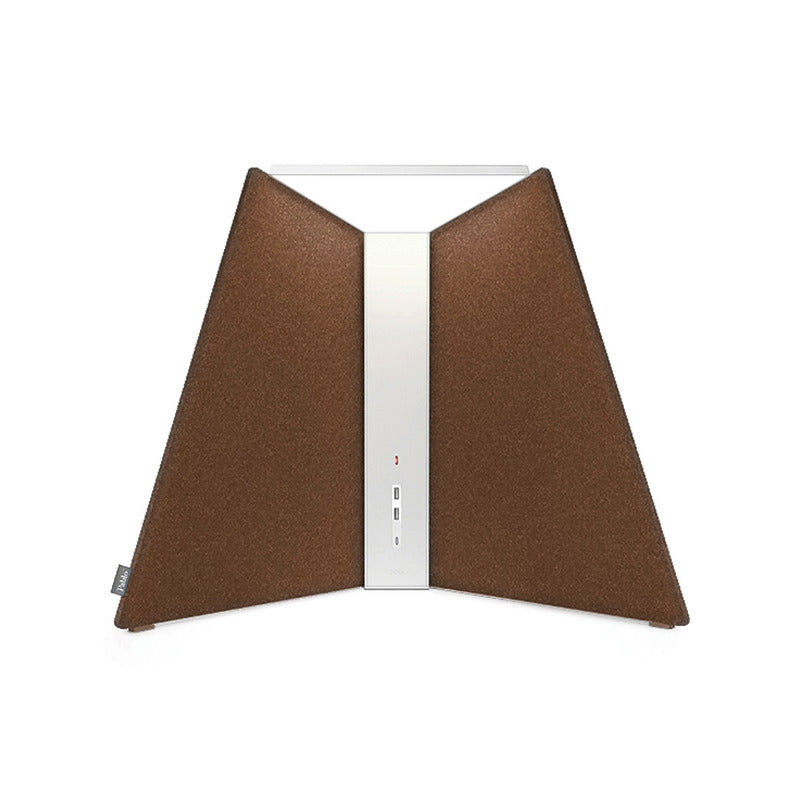 Corner Office Table Lamp with Acoustic Privacy Shade