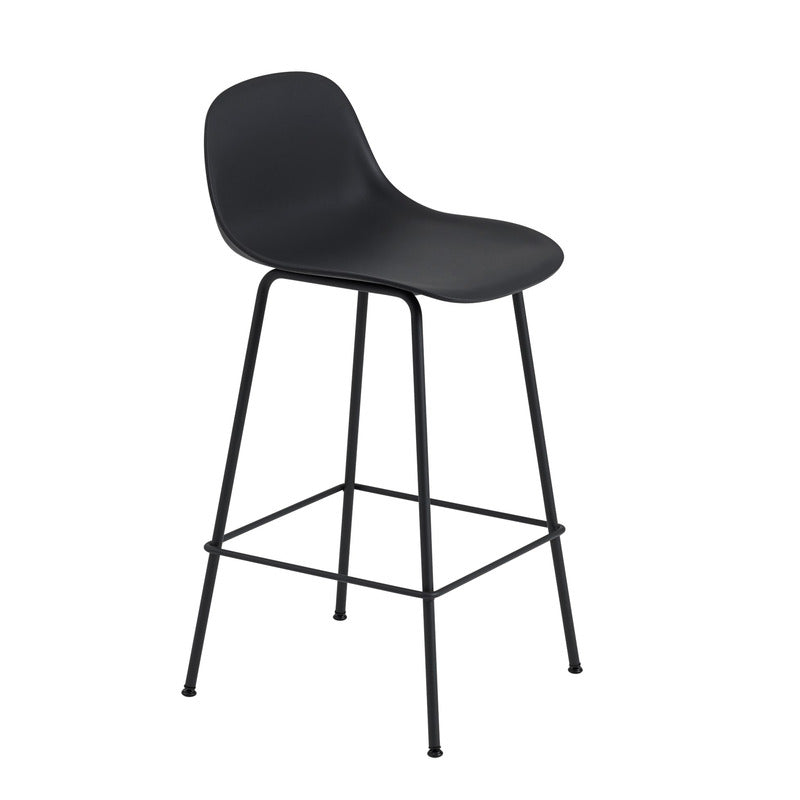 Fiber Stool with Tube Base