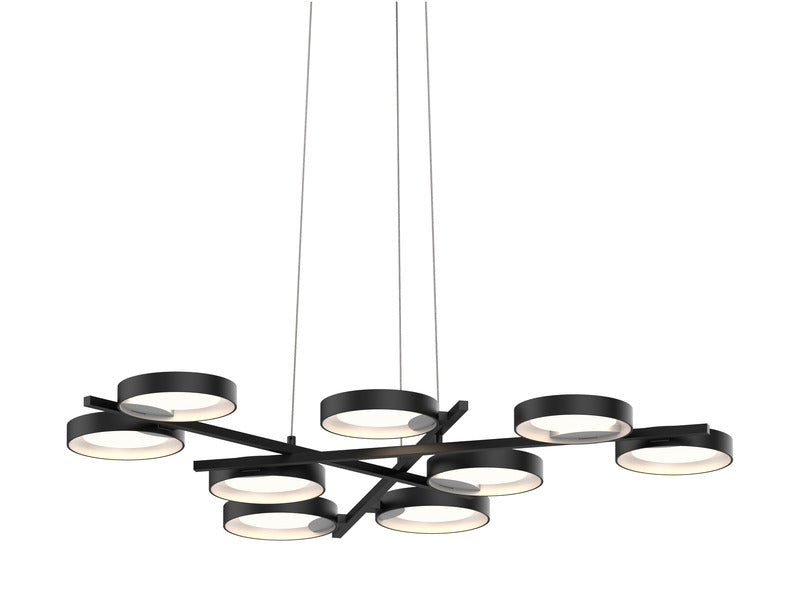 Light Guide Ring Nine Light Pendant Light