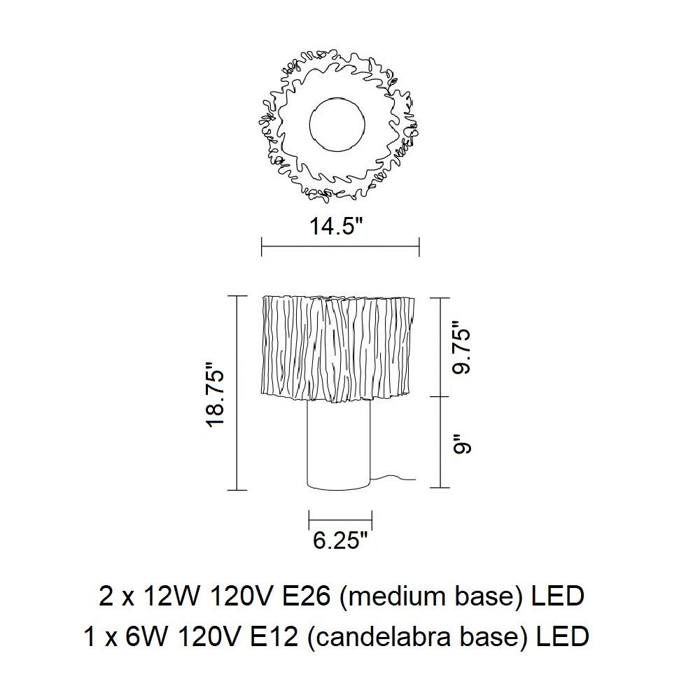 Accordeon Table Lamp