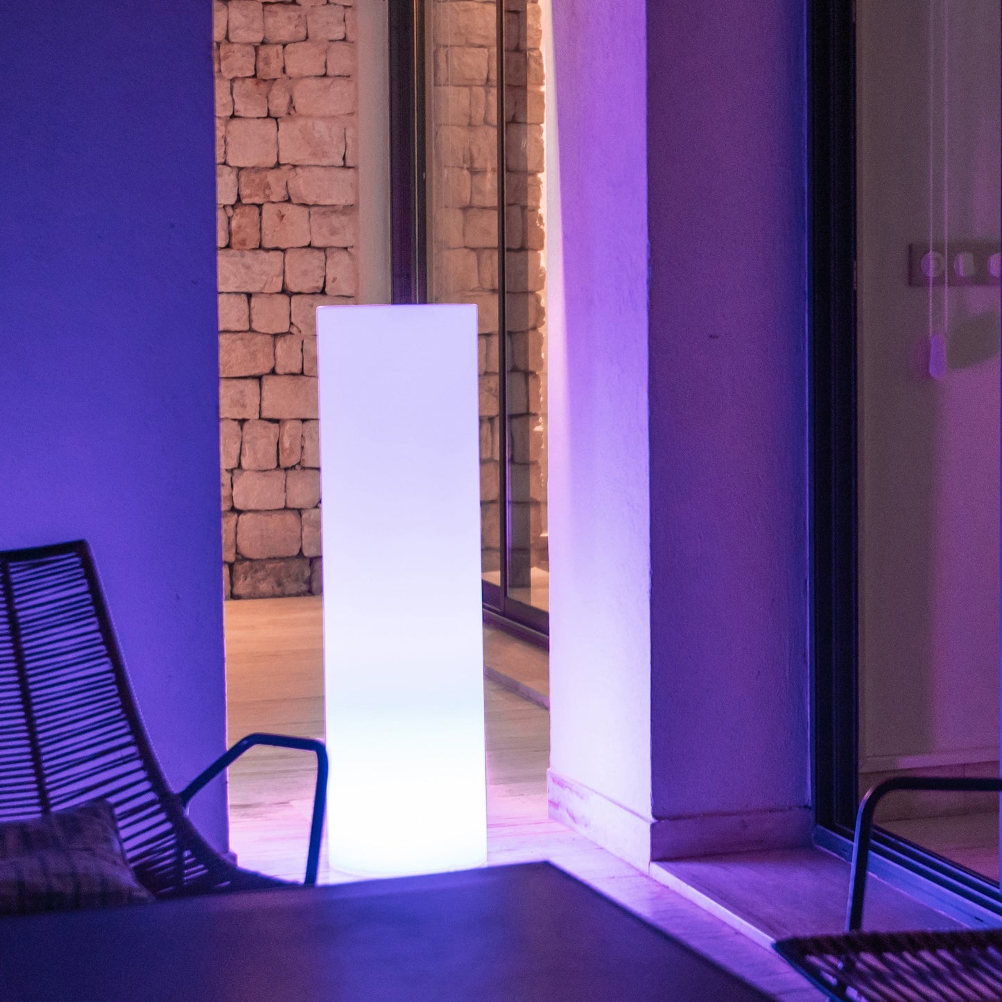 Tower Outdoor Bluetooth LED Floor Lamp