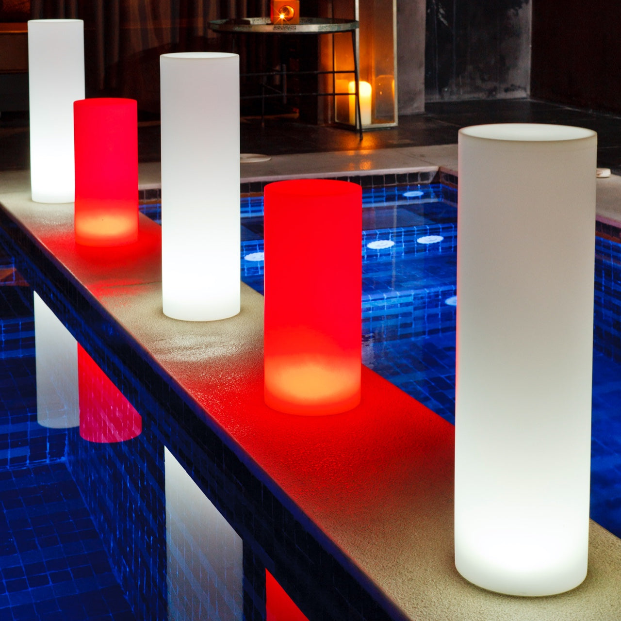 Tower Outdoor Bluetooth LED Floor Lamp