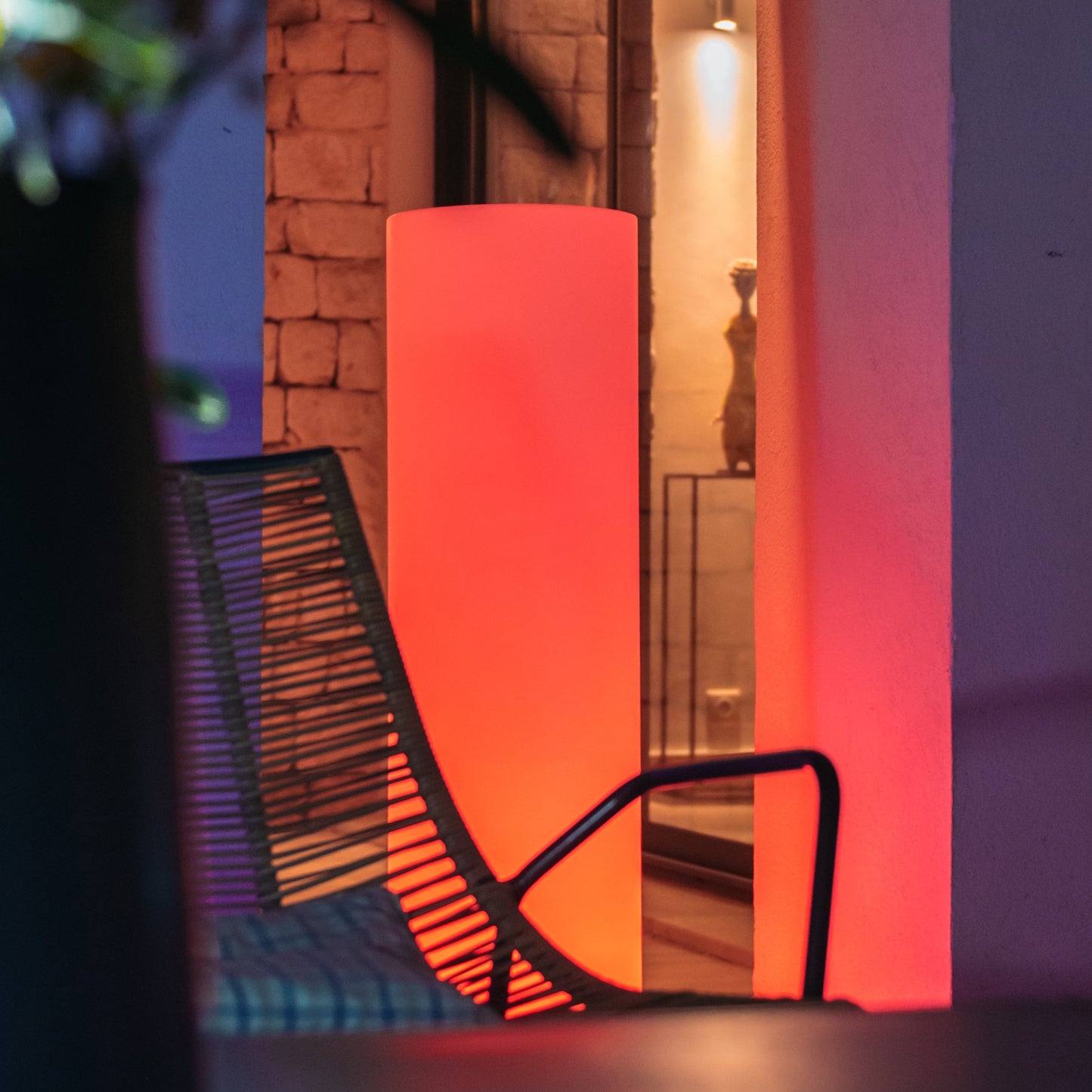 Tower Outdoor Bluetooth LED Floor Lamp