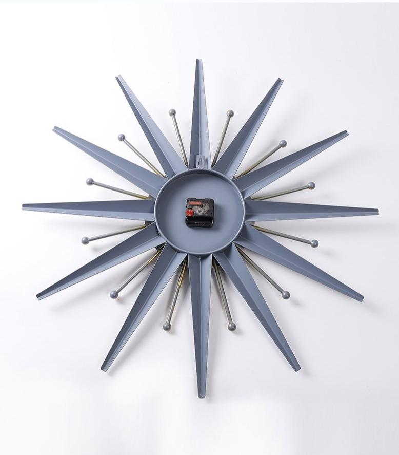 Nordic Metal Snowflake Wall Clock - Novus Decor Wall Decor