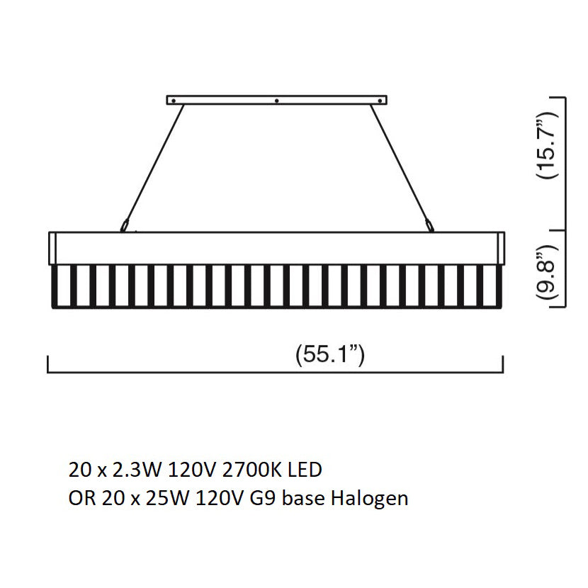 Solaris Longlight Chandelier