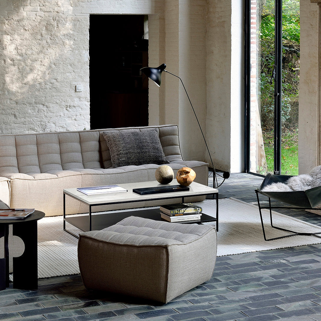 Stone Rectangular Coffee Table