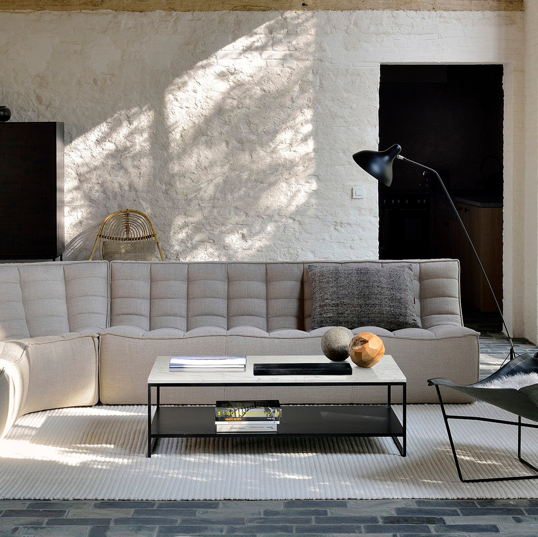 Stone Rectangular Coffee Table