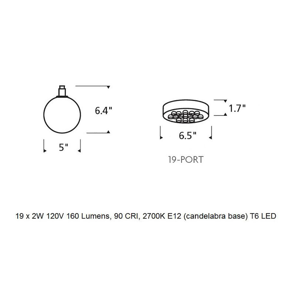 Gambit 19-Lite Chandelier