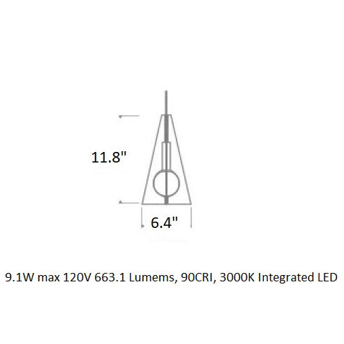 Mini Orbel Pyramid Pendant Light