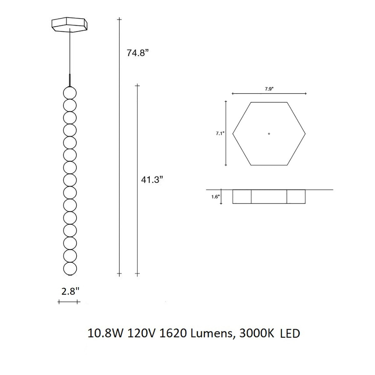 Abacus LED Pendant Light