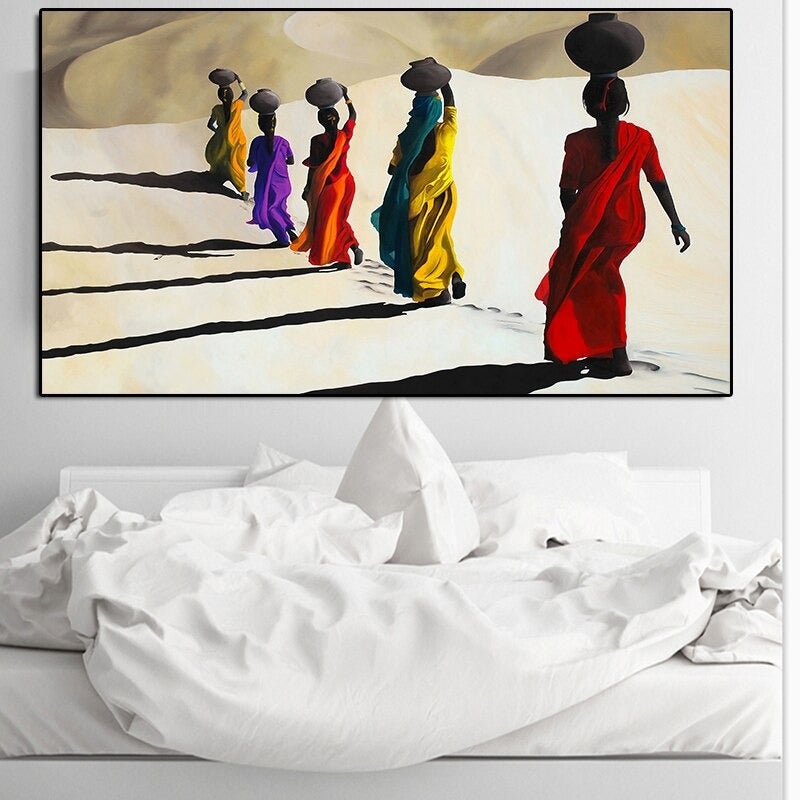 Walking in the Desert Canvas Print