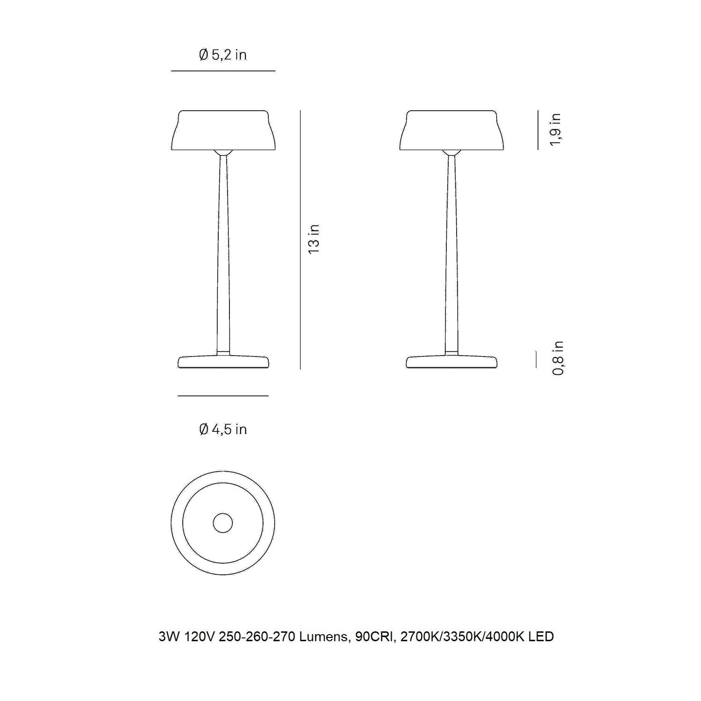 Sister Outdoor Portable Table Lamp