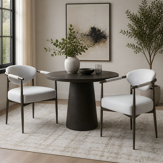 The Atelier Chair — Beige Upholstered Dining Chairs (Set of 2)