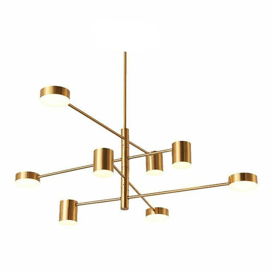 HARPER Multi-Head LED Pendant Light – Black & Gold