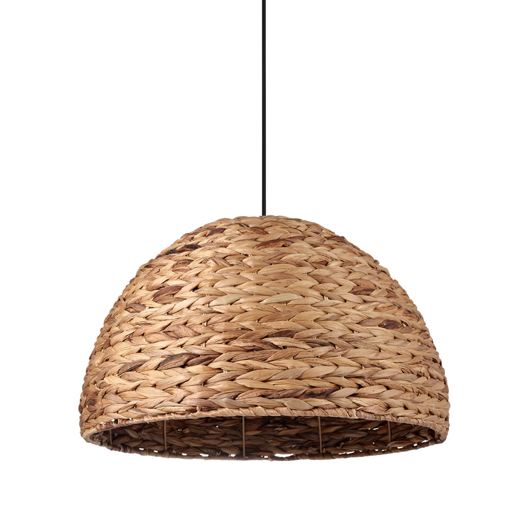 Basket Rattan Pendant Lights Seagrass Semi-circular Hand Woven Rattan Pendant Lights