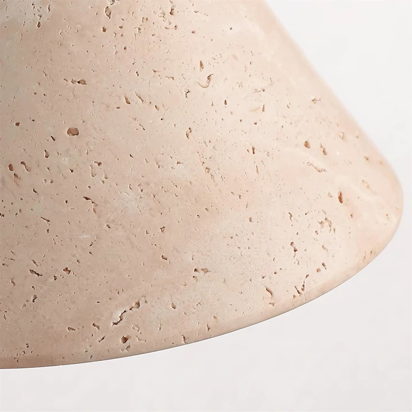 Conical Finley Travertine Wall Lamp