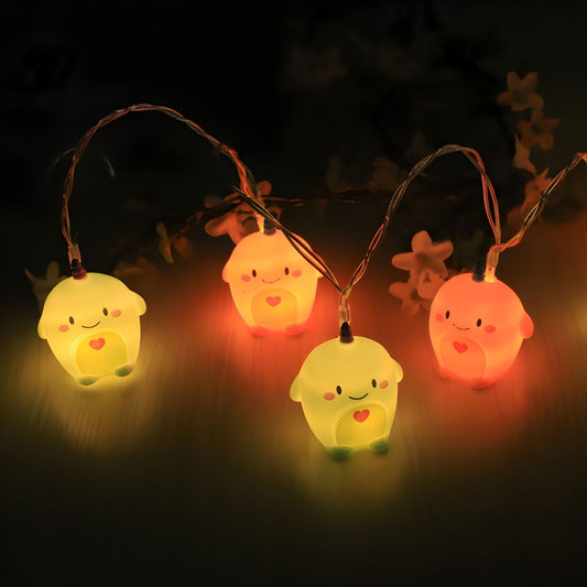 PVC Unicorn/Rabbit/Bear String Lamp Kids 10 Lights Multi-Color LED String Light Ideas for Children's Room. 4.9 Ft Long