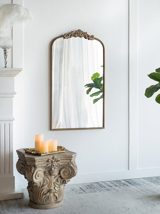 Gold Arch Mirror 24 x 42 Inch | Baroque-Inspired Wall Mirror