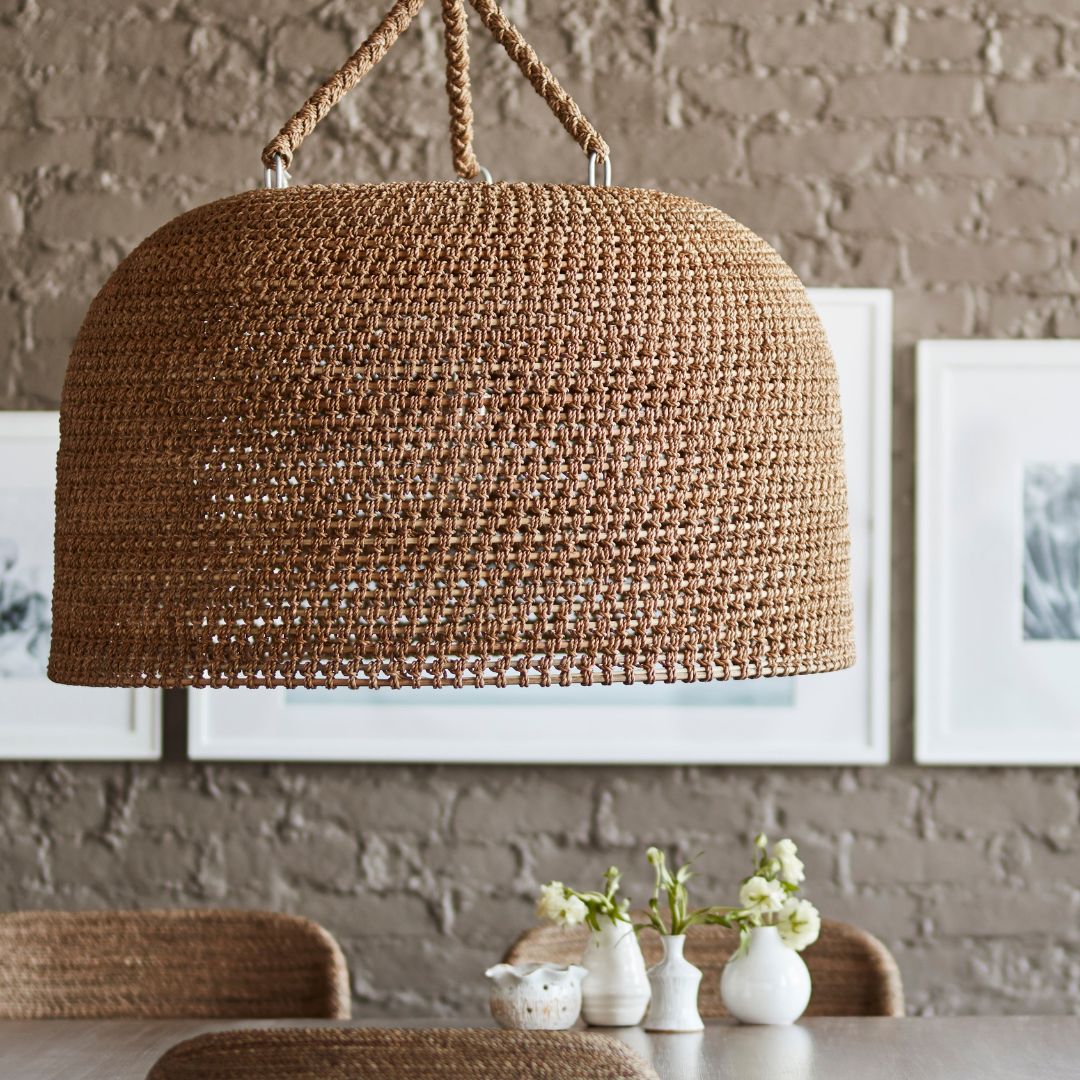 Japanese Wabi-sabi Restaurant Rope Pendant Light