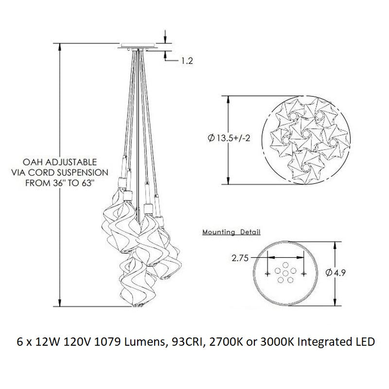 Blossom Cluster Pendant Light