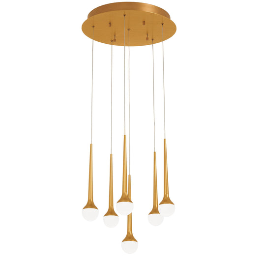 Honey Drip LED Round Multi Light Pendant Light