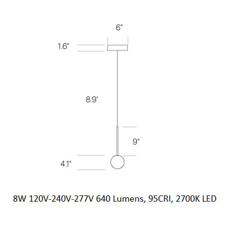 Bola Sphere Pendant Light