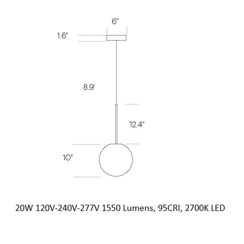 Bola Sphere Pendant Light