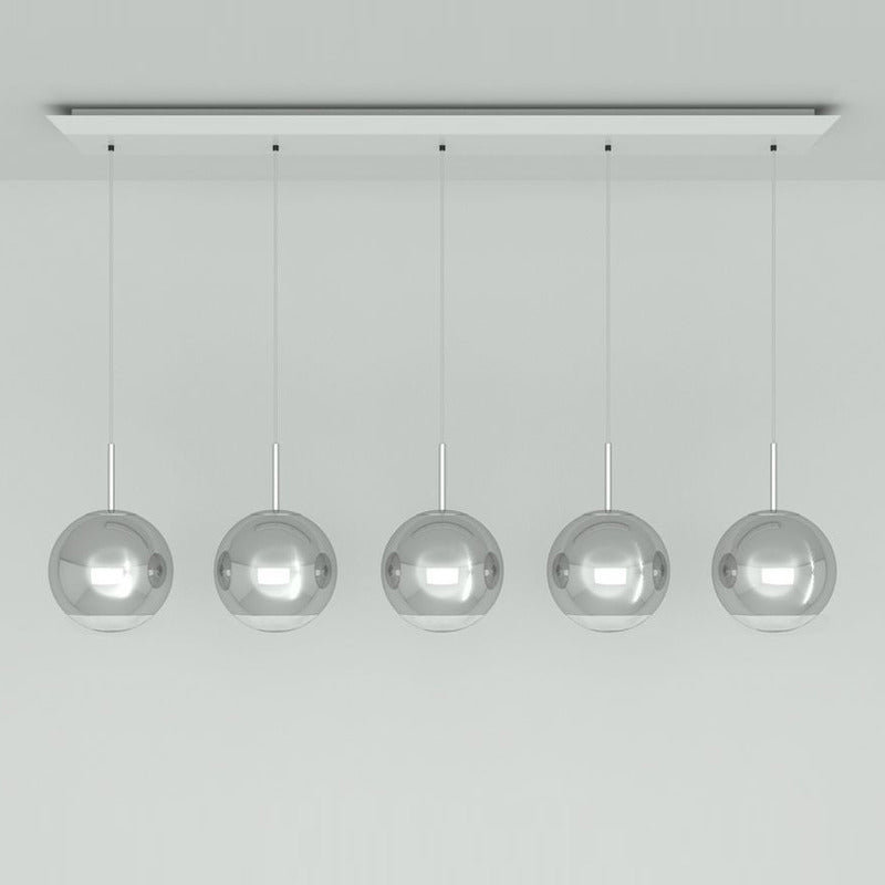 Mirror Ball Linear LED Multi-Light Pendant Light