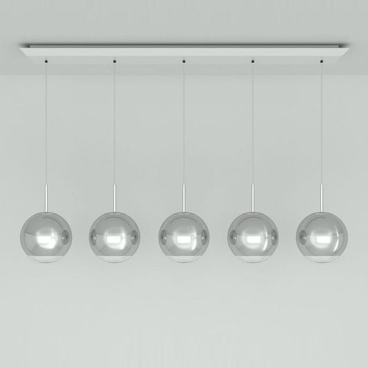 Mirror Ball Linear LED Multi-Light Pendant Light