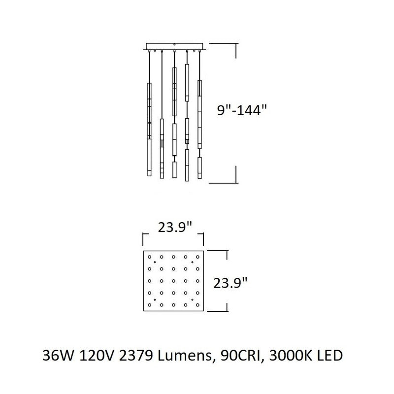 Steelos Square Pendant Light