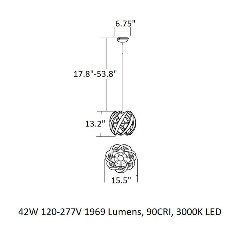 Swirl Pendant Light