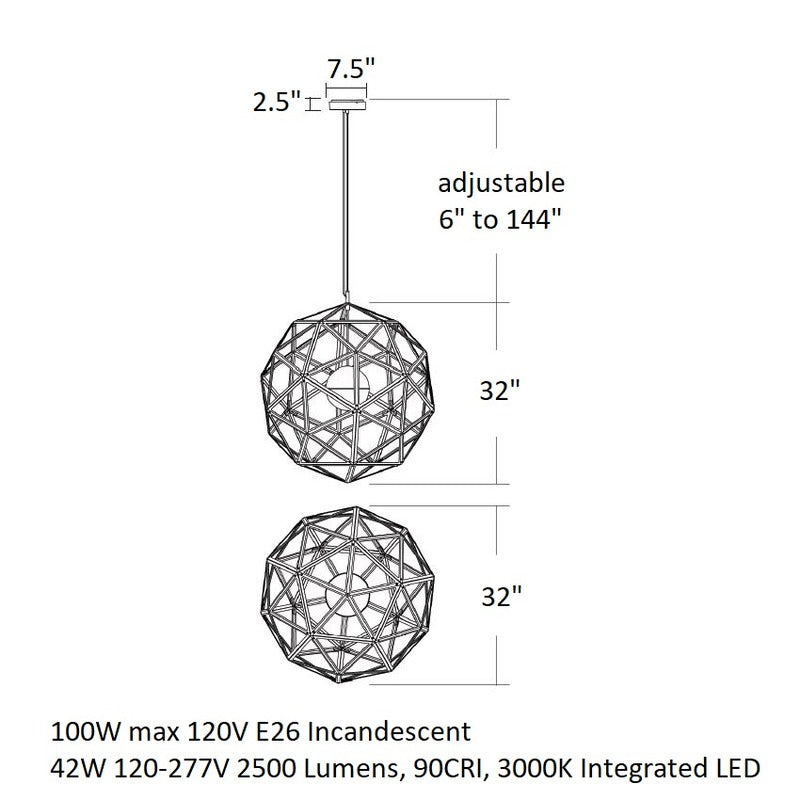 Geodome Pendant Light