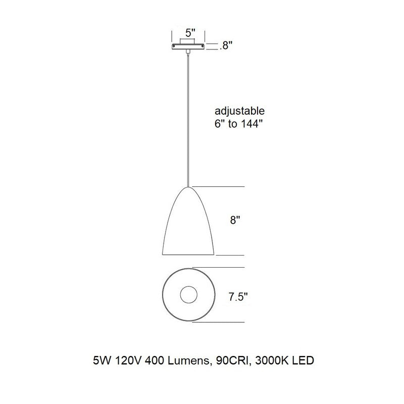 Bullet Pendant Light