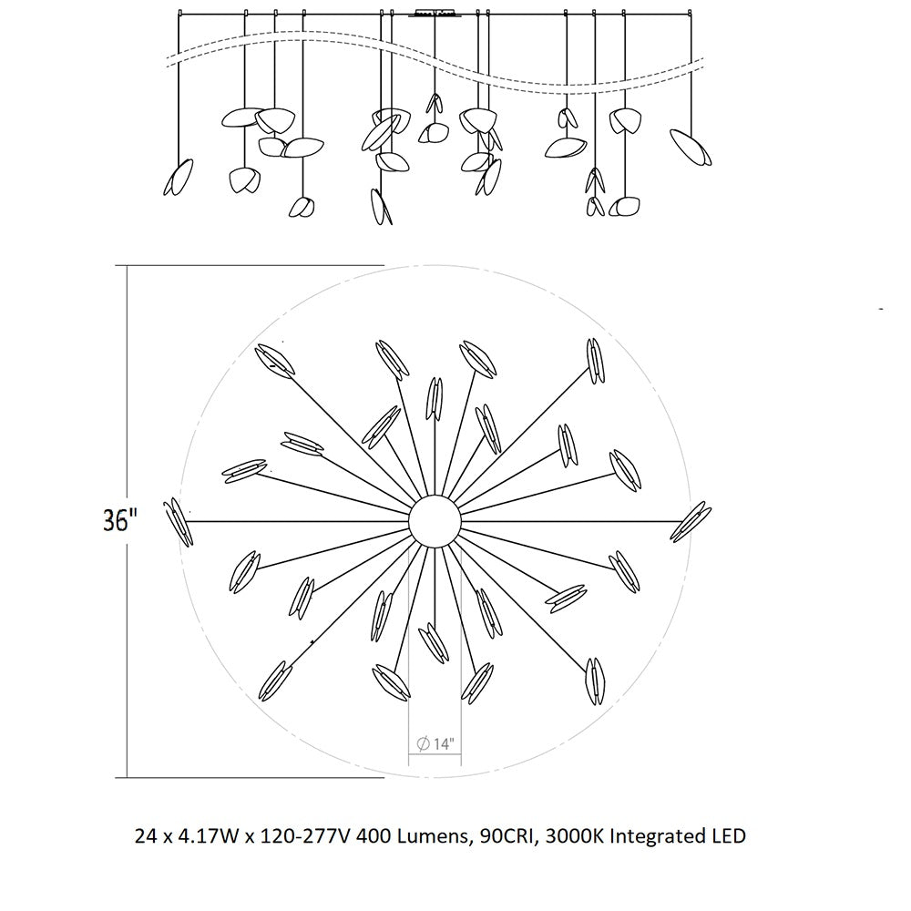 Papillons Swag LED Pendant Light