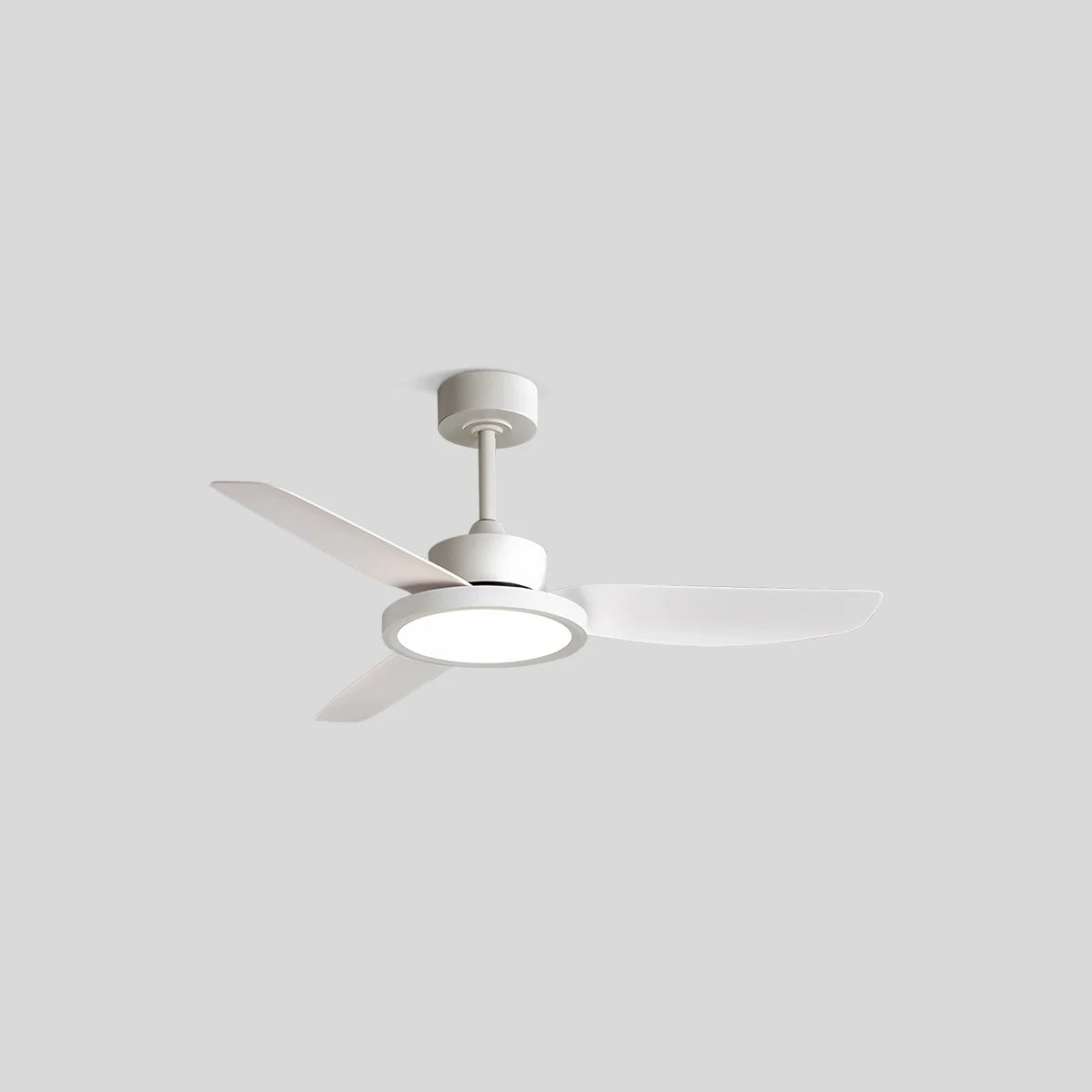 Modern White Ceiling Fans with Lights and Remote
