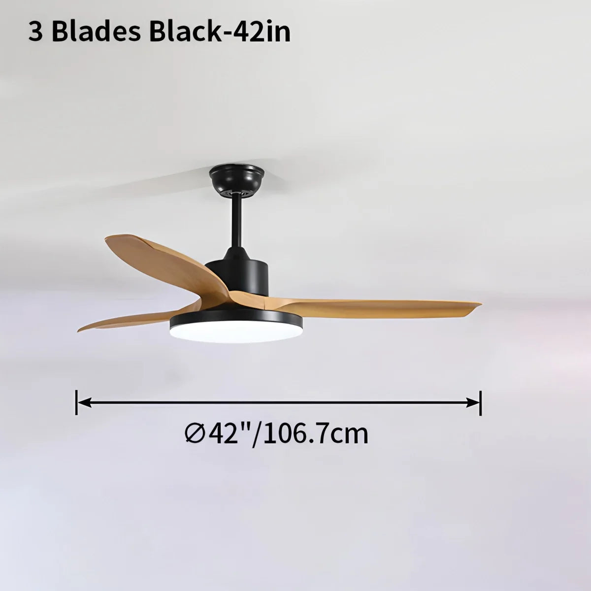 Scandi Reversible Ceiling Fan with Light