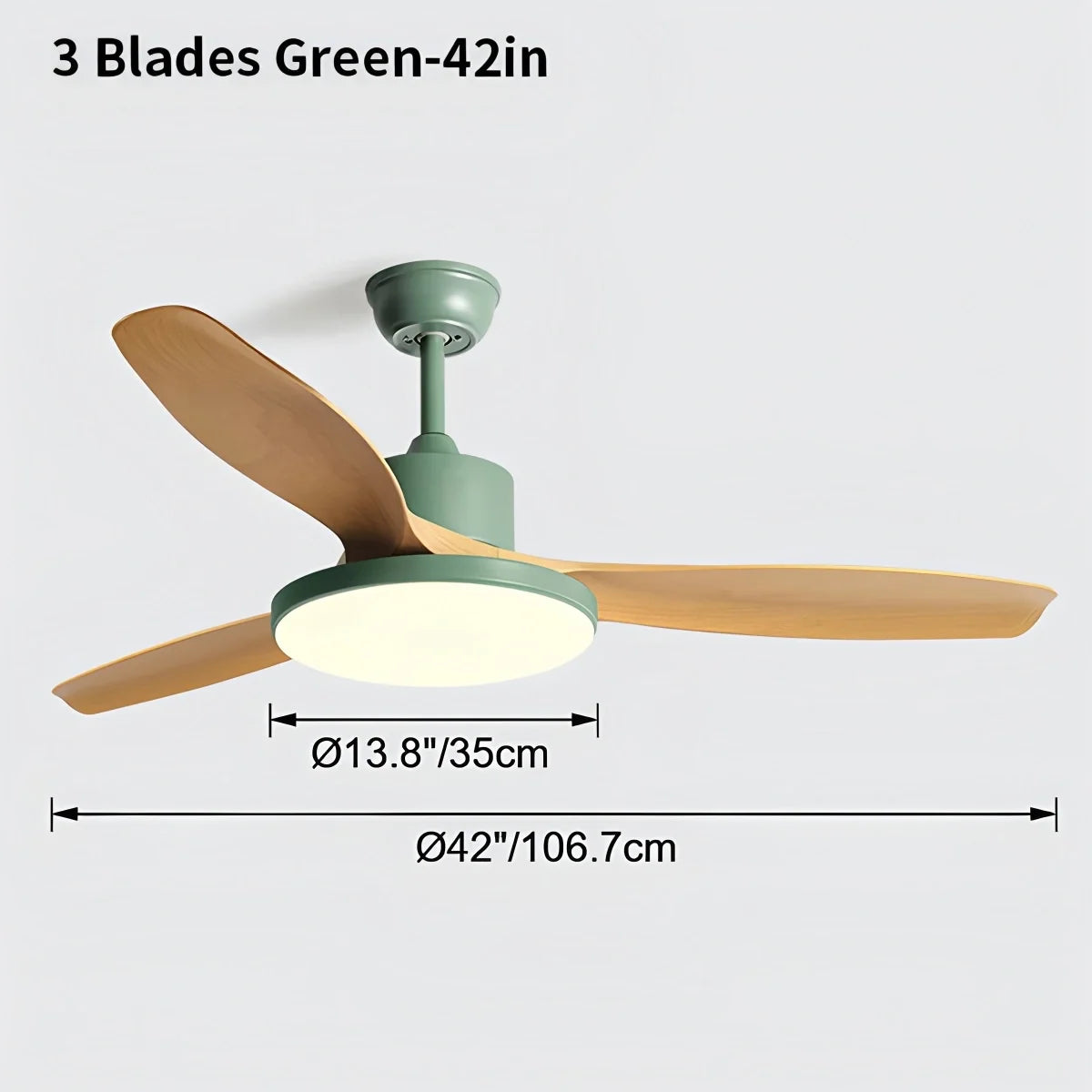 Scandi Reversible Ceiling Fan with Light