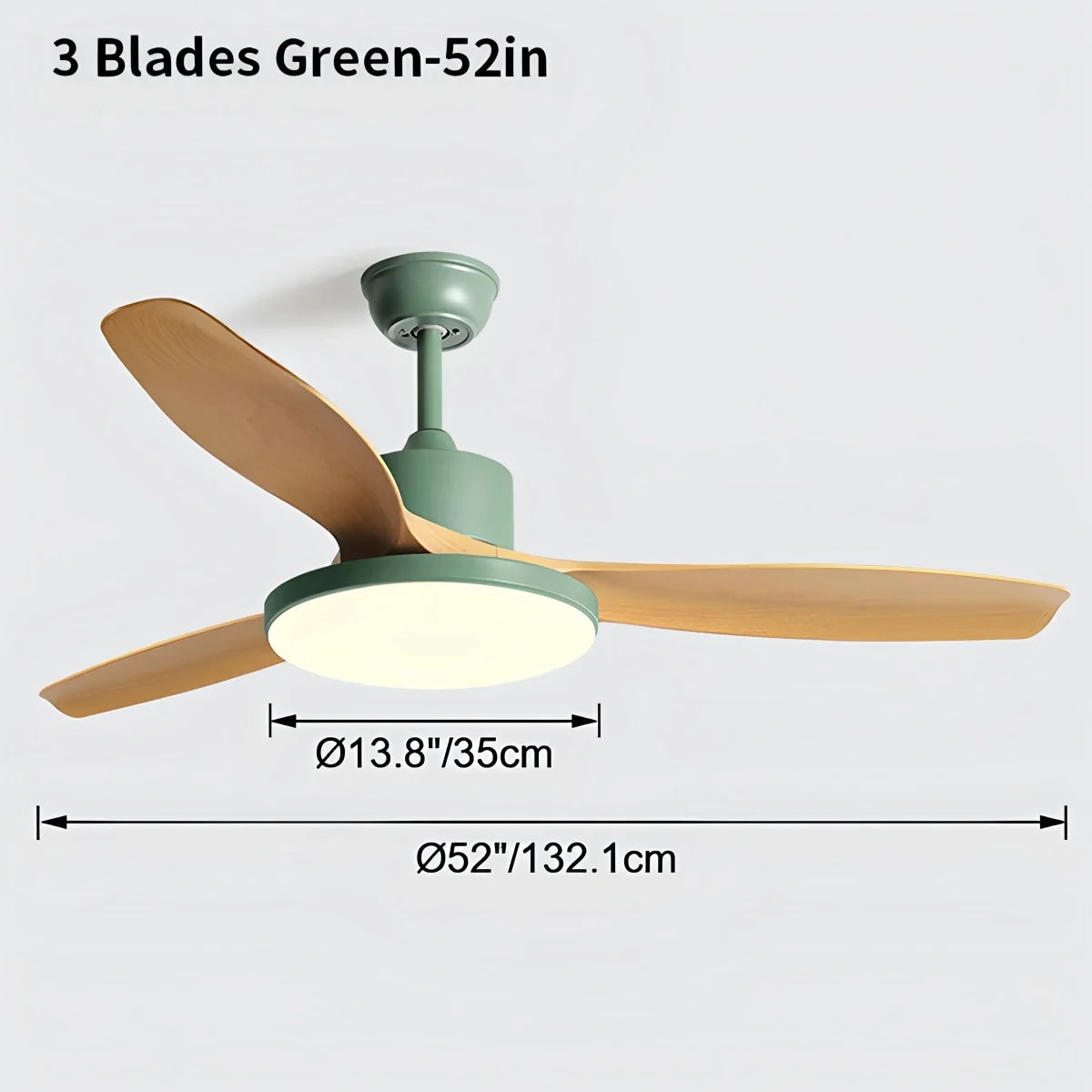 Scandi Reversible Ceiling Fan with Light