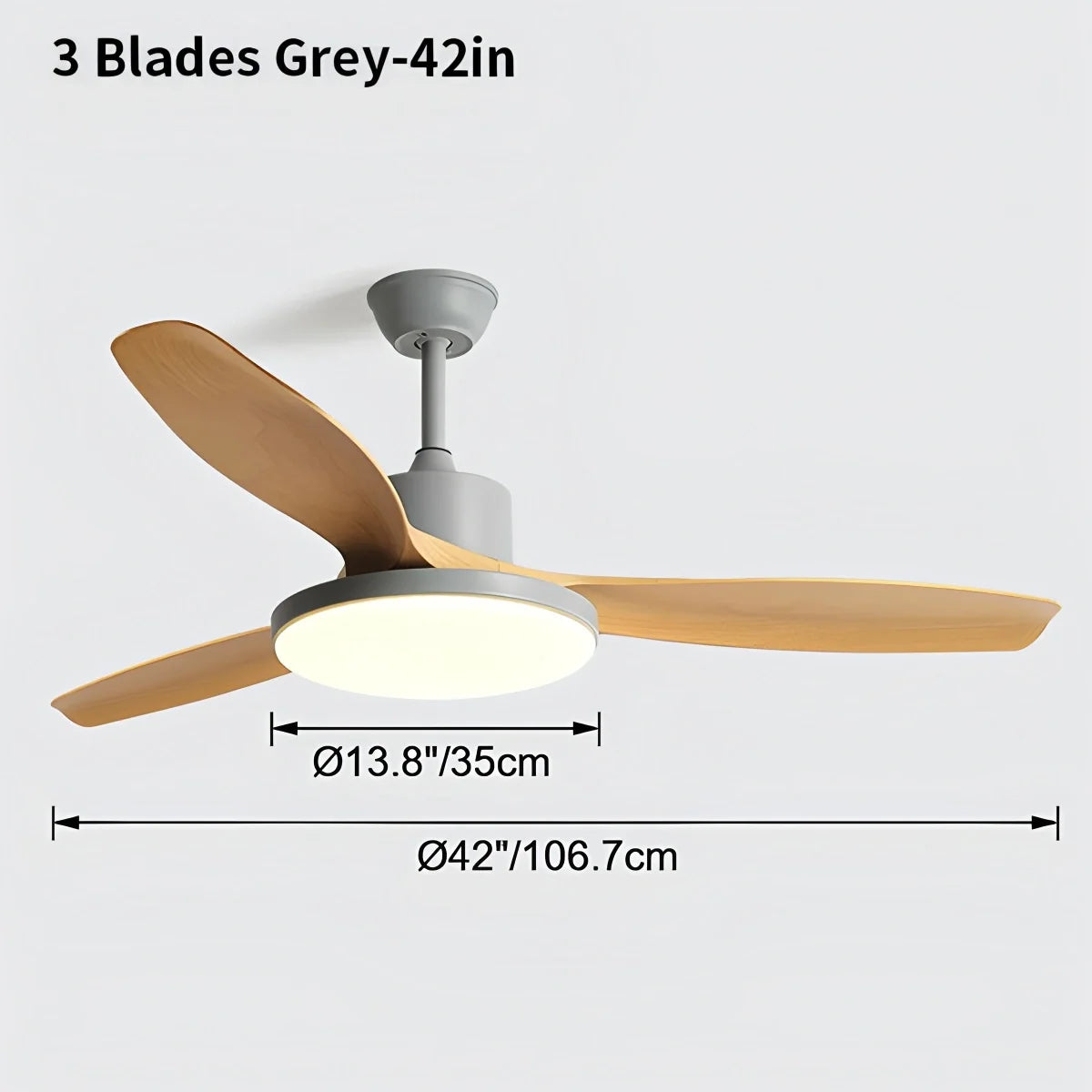 Scandi Reversible Ceiling Fan with Light