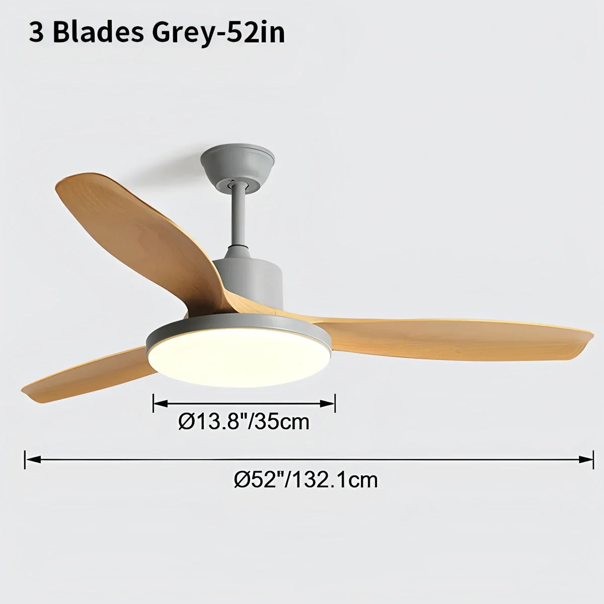 Scandi Reversible Ceiling Fan with Light
